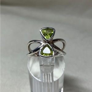 Sterling Silver Peridot Ring